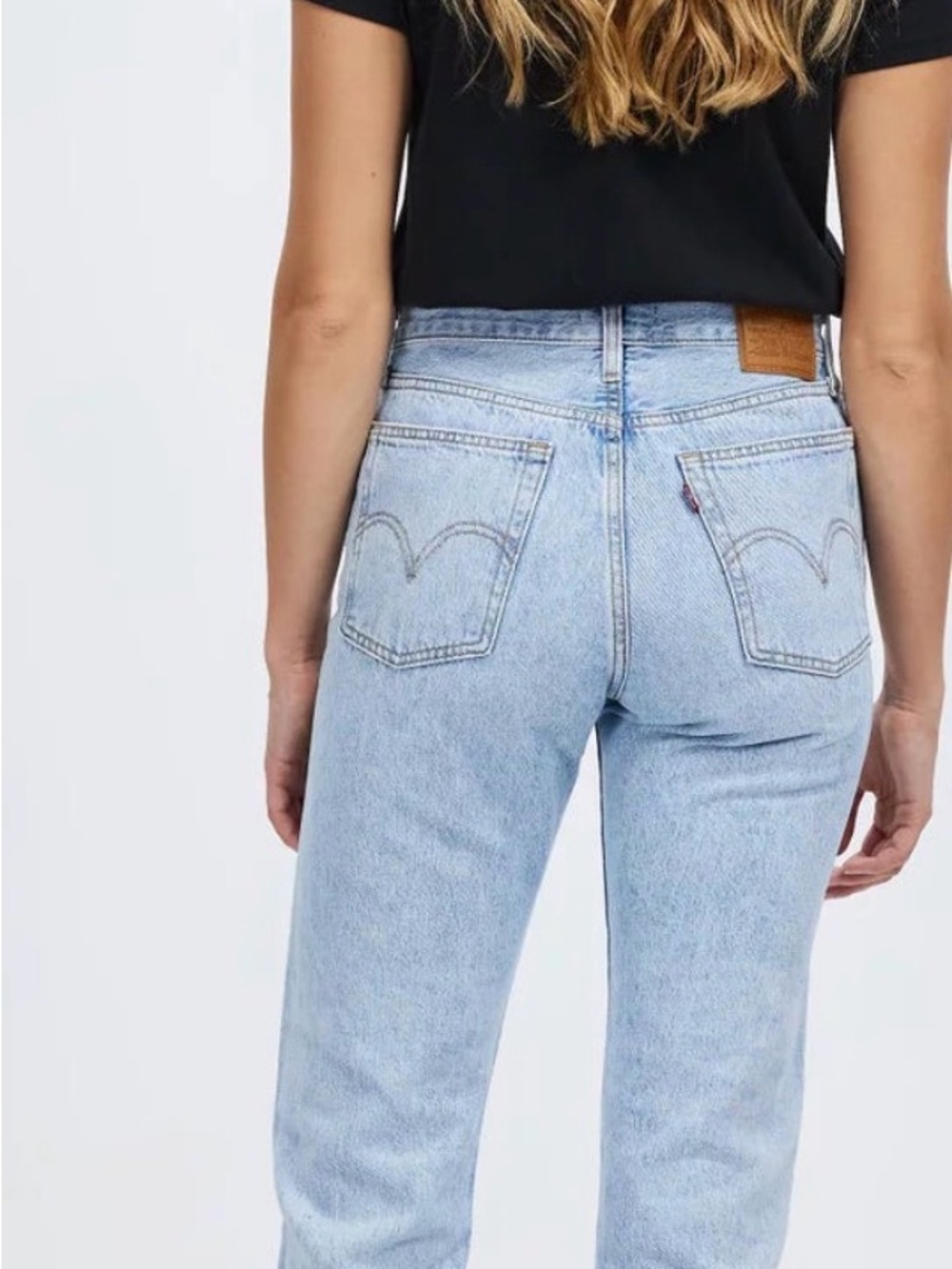 4 for $30- Levi's Wedgie Jeans- Button Fly- High Rise- Cheeky Fit- Light Blue